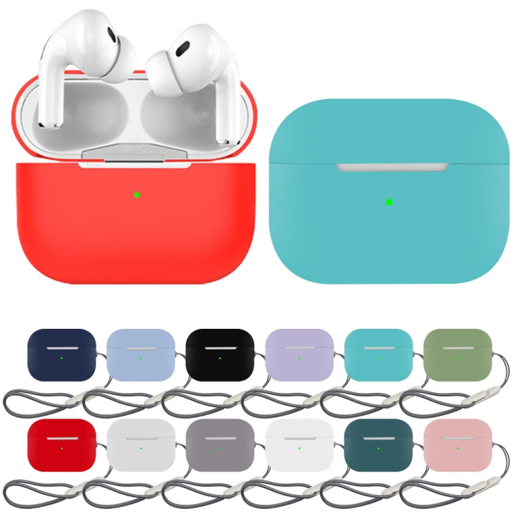 For AirPods Pro 2 Earphone Silicone Protective Case(Red) - For AirPods Pro 2 by PMC Jewellery | Online Shopping South Africa | PMC Jewellery | Buy Now Pay Later Mobicred