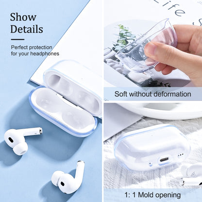 For AirPods Pro 2 Earphone Transparent TPU Protective Case - For AirPods Pro 2 by PMC Jewellery | Online Shopping South Africa | PMC Jewellery | Buy Now Pay Later Mobicred