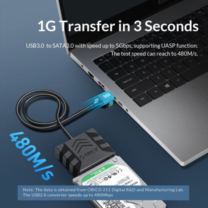 ORICO UTS1 USB 3.0 2.5-inch SATA HDD Adapter with 12V 2A Power Adapter, Cable Length:0.3m(AU Plug) - USB to IDE / SATA by ORICO | Online Shopping South Africa | PMC Jewellery | Buy Now Pay Later Mobicred