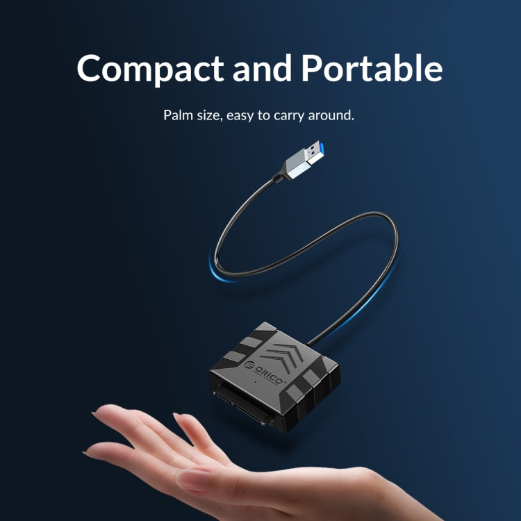 ORICO UTS1 USB 3.0 2.5-inch SATA HDD Adapter with 12V 2A Power Adapter, Cable Length:0.5m(EU Plug) - USB to IDE / SATA by ORICO | Online Shopping South Africa | PMC Jewellery | Buy Now Pay Later Mobicred