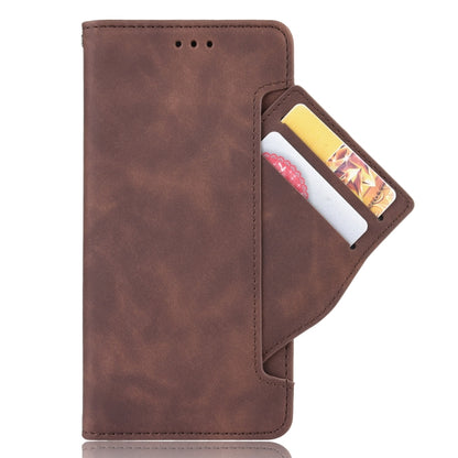 For Blackview OSCAL C80 Skin Feel Calf Texture Card Slots Leather Phone Case(Brown) - More Brand by PMC Jewellery | Online Shopping South Africa | PMC Jewellery | Buy Now Pay Later Mobicred