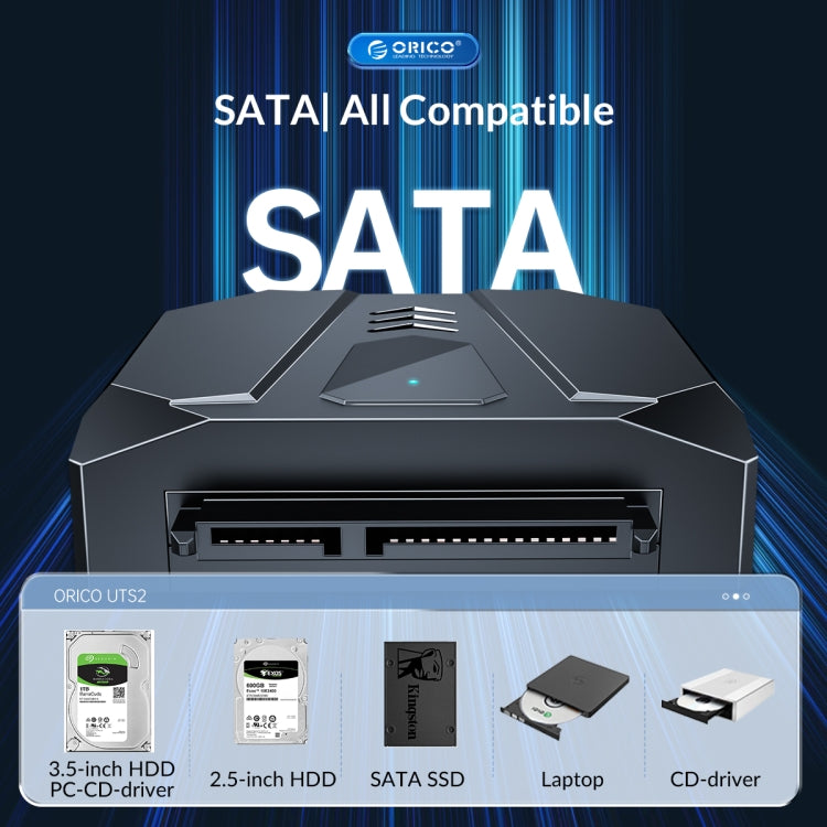 ORICO UTS2 USB 2.0 2.5-inch SATA HDD Adapter, Cable Length:1m - USB to IDE / SATA by ORICO | Online Shopping South Africa | PMC Jewellery | Buy Now Pay Later Mobicred