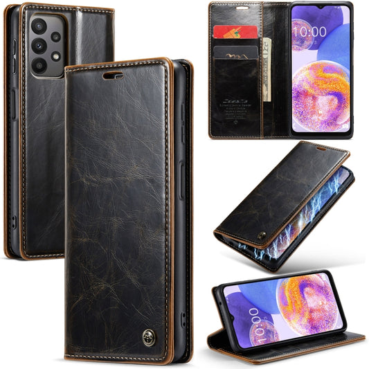 For Samsung Galaxy A23 / M23 CaseMe 003 Crazy Horse Texture Leather Phone Case(Coffee) - Galaxy Phone Cases by CaseMe | Online Shopping South Africa | PMC Jewellery | Buy Now Pay Later Mobicred