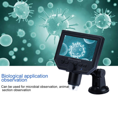 G600 600X 3.6MP 4.3 inch HD LCD Display Portable Digital Microscope, Plug:UK Plug - Digital Microscope by PMC Jewellery | Online Shopping South Africa | PMC Jewellery | Buy Now Pay Later Mobicred