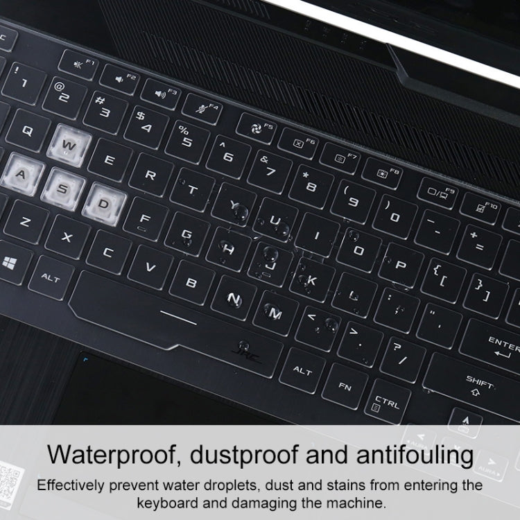 For Asus FA506IU 15.6 inch Transparent and Dustproof TPU Laptop Keyboard Protective Film - Keyboard Protector by PMC Jewellery | Online Shopping South Africa | PMC Jewellery | Buy Now Pay Later Mobicred