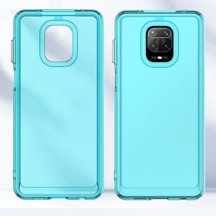 For Xiaomi Poco M2 Pro Candy Series TPU Phone Case(Transparent Blue) - Xiaomi Cases by PMC Jewellery | Online Shopping South Africa | PMC Jewellery