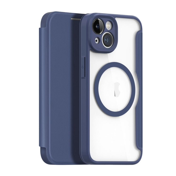 For iPhone 14 / iPhone 13 DUX DUCIS Skin X Pro Series Magsafe PC + TPU Phone Leather Case (Blue) - iPhone 14 Cases by DUX DUCIS | Online Shopping South Africa | PMC Jewellery | Buy Now Pay Later Mobicred