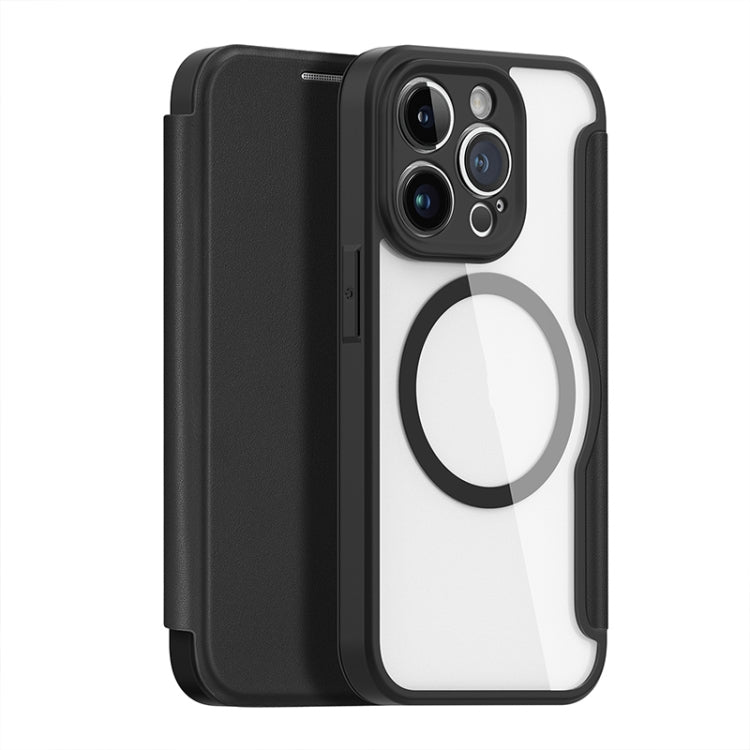 For iPhone 14 Pro DUX DUCIS Skin X Pro Series Magsafe PC + TPU Phone Leather Case(Black) - iPhone 14 Pro Cases by DUX DUCIS | Online Shopping South Africa | PMC Jewellery | Buy Now Pay Later Mobicred