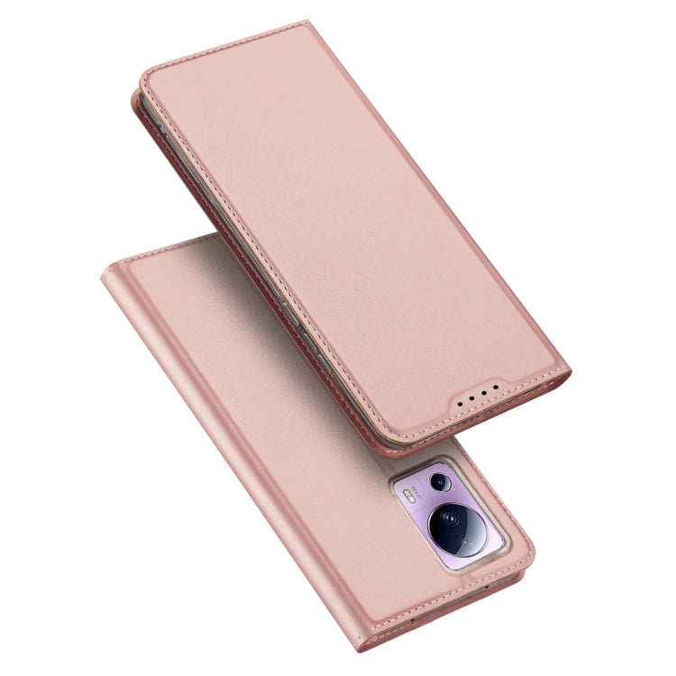 For Xiaomi 12 Lite 5G NE DUX DUCIS Skin Pro Series Horizontal Flip Phone Leather Case(Rose Gold) - Xiaomi Cases by DUX DUCIS | Online Shopping South Africa | PMC Jewellery | Buy Now Pay Later Mobicred