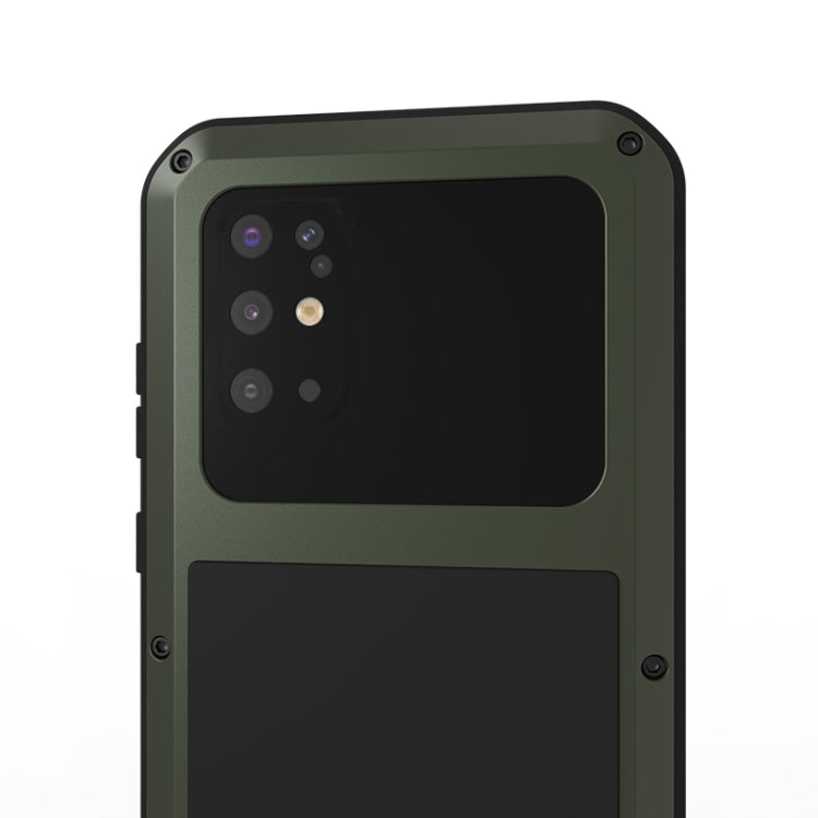 For Galaxy S20 Plus LOVE MEI Metal Shockproof Waterproof Dustproof Protective Case(Army Green) - Galaxy Phone Cases by LOVE MEI | Online Shopping South Africa | PMC Jewellery