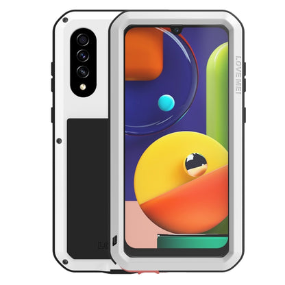 For Galaxy A50s LOVE MEI Metal Shockproof Waterproof Dustproof Protective Case(White) - Galaxy Phone Cases by LOVE MEI | Online Shopping South Africa | PMC Jewellery