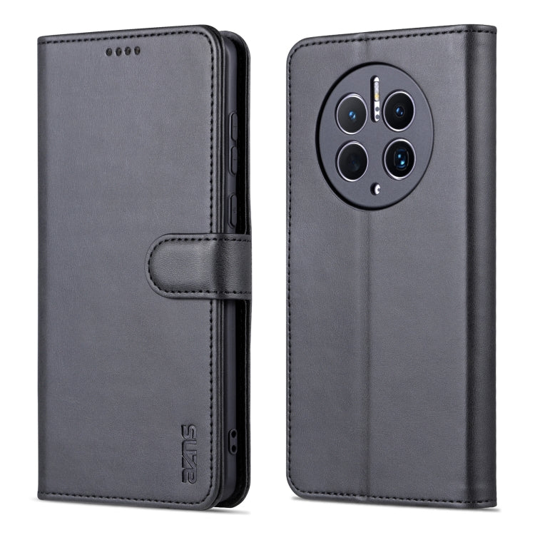 For Huawei Mate 50 Pro AZNS Skin Feel Calf Texture Flip Leather Phone Case(Black) - Huawei Cases by AZNS | Online Shopping South Africa | PMC Jewellery