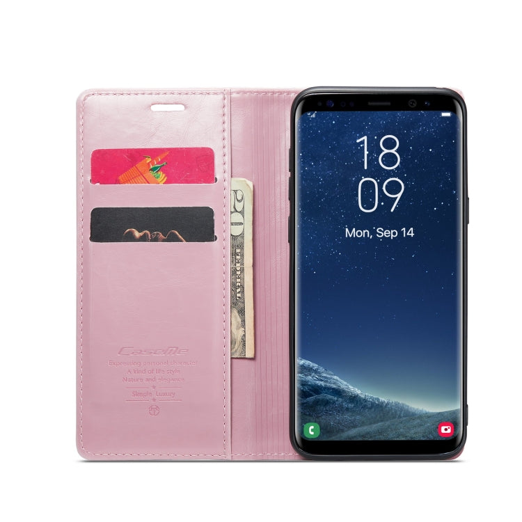 For Samsung Galaxy S8 CaseMe 003 Crazy Horse Texture Leather Phone Case(Rose Gold) - Galaxy Phone Cases by CaseMe | Online Shopping South Africa | PMC Jewellery | Buy Now Pay Later Mobicred