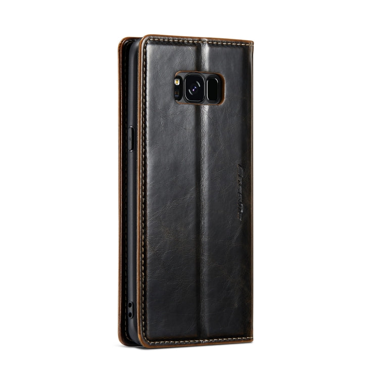 For Samsung Galaxy S8 CaseMe 003 Crazy Horse Texture Leather Phone Case(Coffee) - Galaxy Phone Cases by CaseMe | Online Shopping South Africa | PMC Jewellery | Buy Now Pay Later Mobicred