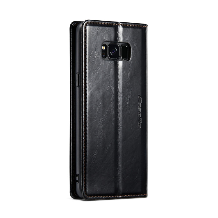 For Samsung Galaxy S8 CaseMe 003 Crazy Horse Texture Leather Phone Case(Black) - Galaxy Phone Cases by CaseMe | Online Shopping South Africa | PMC Jewellery | Buy Now Pay Later Mobicred