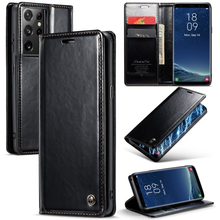 For Samsung Galaxy S8+ CaseMe 003 Crazy Horse Texture Leather Phone Case(Black) - Galaxy Phone Cases by CaseMe | Online Shopping South Africa | PMC Jewellery | Buy Now Pay Later Mobicred