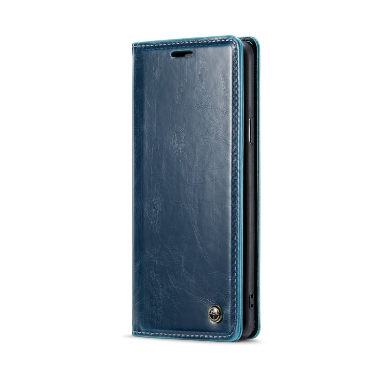 For Samsung Galaxy S9 CaseMe 003 Crazy Horse Texture Leather Phone Case(Blue) - Galaxy Phone Cases by CaseMe | Online Shopping South Africa | PMC Jewellery | Buy Now Pay Later Mobicred