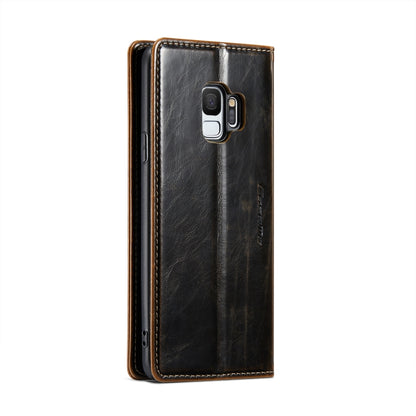 For Samsung Galaxy S9 CaseMe 003 Crazy Horse Texture Leather Phone Case(Coffee) - Galaxy Phone Cases by CaseMe | Online Shopping South Africa | PMC Jewellery | Buy Now Pay Later Mobicred