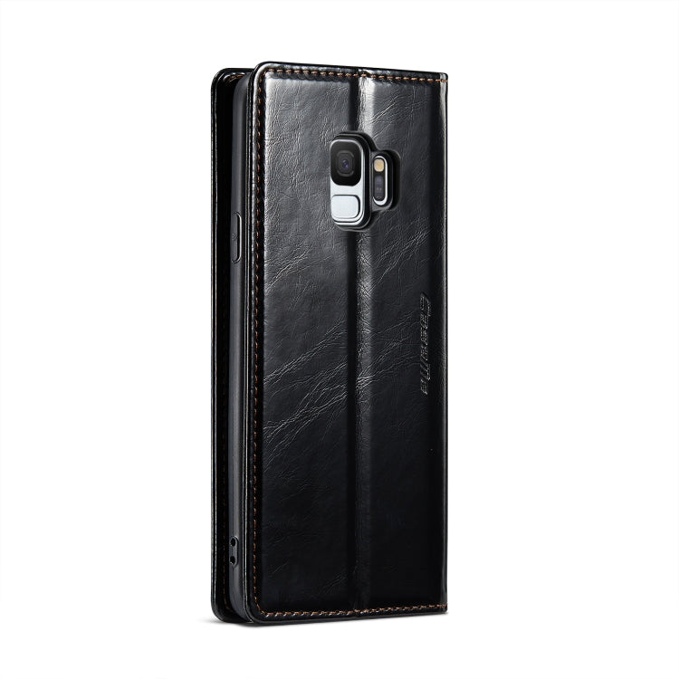 For Samsung Galaxy S9 CaseMe 003 Crazy Horse Texture Leather Phone Case(Black) - Galaxy Phone Cases by CaseMe | Online Shopping South Africa | PMC Jewellery | Buy Now Pay Later Mobicred