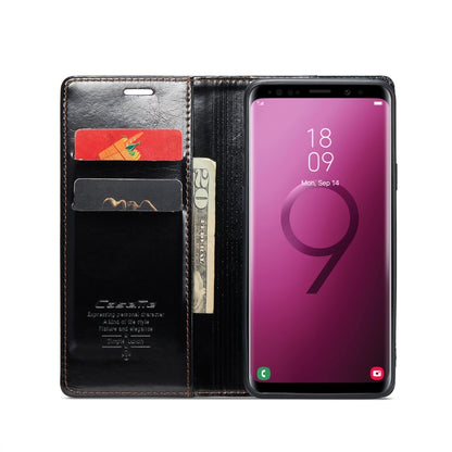 For Samsung Galaxy S9 CaseMe 003 Crazy Horse Texture Leather Phone Case(Black) - Galaxy Phone Cases by CaseMe | Online Shopping South Africa | PMC Jewellery | Buy Now Pay Later Mobicred