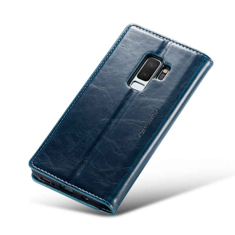 For Samsung Galaxy S9+ CaseMe 003 Crazy Horse Texture Leather Phone Case(Blue) - Galaxy Phone Cases by CaseMe | Online Shopping South Africa | PMC Jewellery | Buy Now Pay Later Mobicred