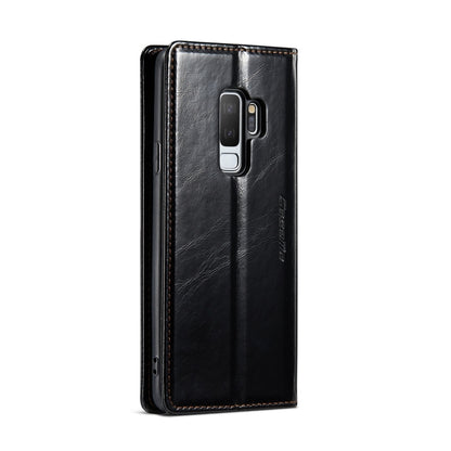 For Samsung Galaxy S9+ CaseMe 003 Crazy Horse Texture Leather Phone Case(Black) - Galaxy Phone Cases by CaseMe | Online Shopping South Africa | PMC Jewellery | Buy Now Pay Later Mobicred