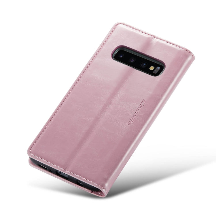 For Samsung Galaxy S10+ CaseMe 003 Crazy Horse Texture Leather Phone Case(Rose Gold) - Galaxy Phone Cases by CaseMe | Online Shopping South Africa | PMC Jewellery | Buy Now Pay Later Mobicred