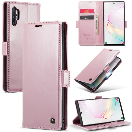 For Samsung Galaxy Note10+ CaseMe 003 Crazy Horse Texture Leather Phone Case(Rose Gold) - Galaxy Phone Cases by CaseMe | Online Shopping South Africa | PMC Jewellery | Buy Now Pay Later Mobicred