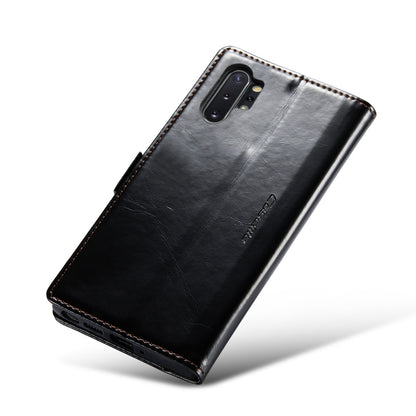 For Samsung Galaxy Note10+ CaseMe 003 Crazy Horse Texture Leather Phone Case(Black) - Galaxy Phone Cases by CaseMe | Online Shopping South Africa | PMC Jewellery | Buy Now Pay Later Mobicred