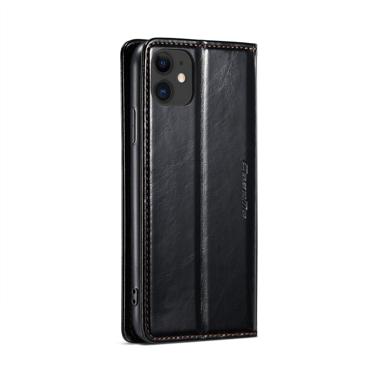 For iPhone 11 CaseMe 003 Crazy Horse Texture Leather Phone Case(Black) - iPhone 11 Cases by CaseMe | Online Shopping South Africa | PMC Jewellery | Buy Now Pay Later Mobicred