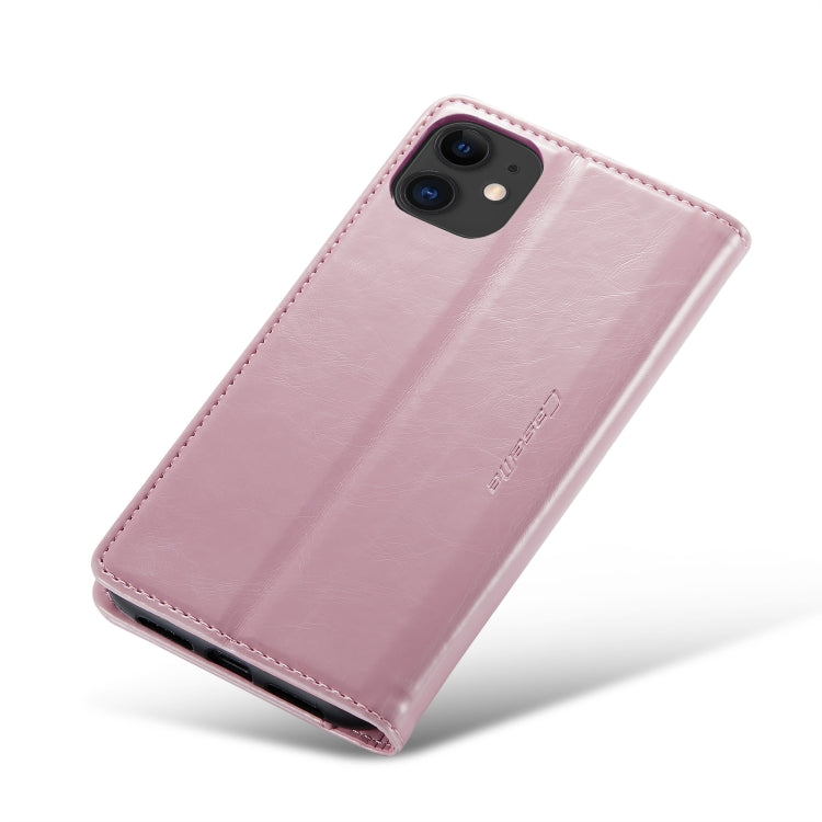 For iPhone 11 CaseMe 003 Crazy Horse Texture Leather Phone Case(Rose Gold) - iPhone 11 Cases by CaseMe | Online Shopping South Africa | PMC Jewellery | Buy Now Pay Later Mobicred