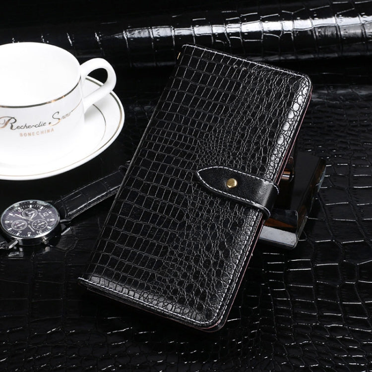 For Alcatel 1S 2020 idewei Crocodile Texture Horizontal Flip Leather Case with Holder & Card Slots & Wallet(Black) - More Brand by idewei | Online Shopping South Africa | PMC Jewellery | Buy Now Pay Later Mobicred