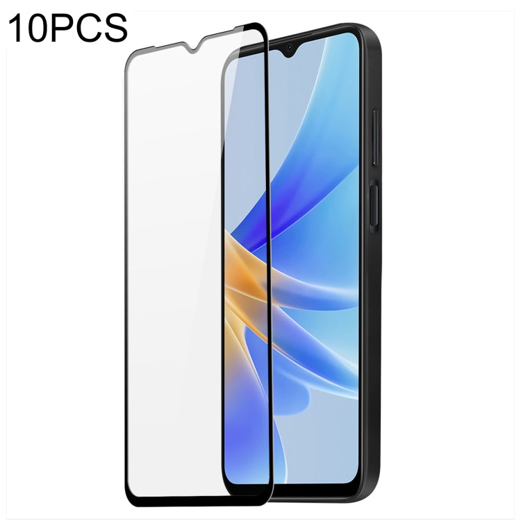 For OPPO A17 4G 10pcs DUX DUCIS 0.33mm 9H Medium Alumina HD Full Screen Tempered Glass Film - OPPO Tempered Glass by DUX DUCIS | Online Shopping South Africa | PMC Jewellery | Buy Now Pay Later Mobicred