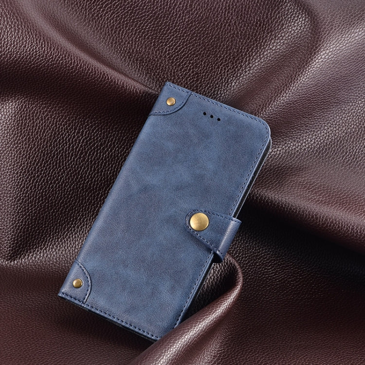 For Oukitel C19 Pro idewei Retro Texture Leather Phone Case(Blue) - More Brand by idewei | Online Shopping South Africa | PMC Jewellery | Buy Now Pay Later Mobicred