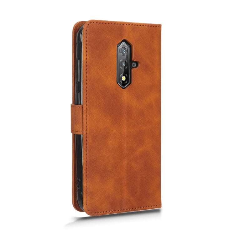 For Blackview BV5200 Skin Feel Magnetic Flip Leather Phone Case(Brown) - More Brand by PMC Jewellery | Online Shopping South Africa | PMC Jewellery | Buy Now Pay Later Mobicred