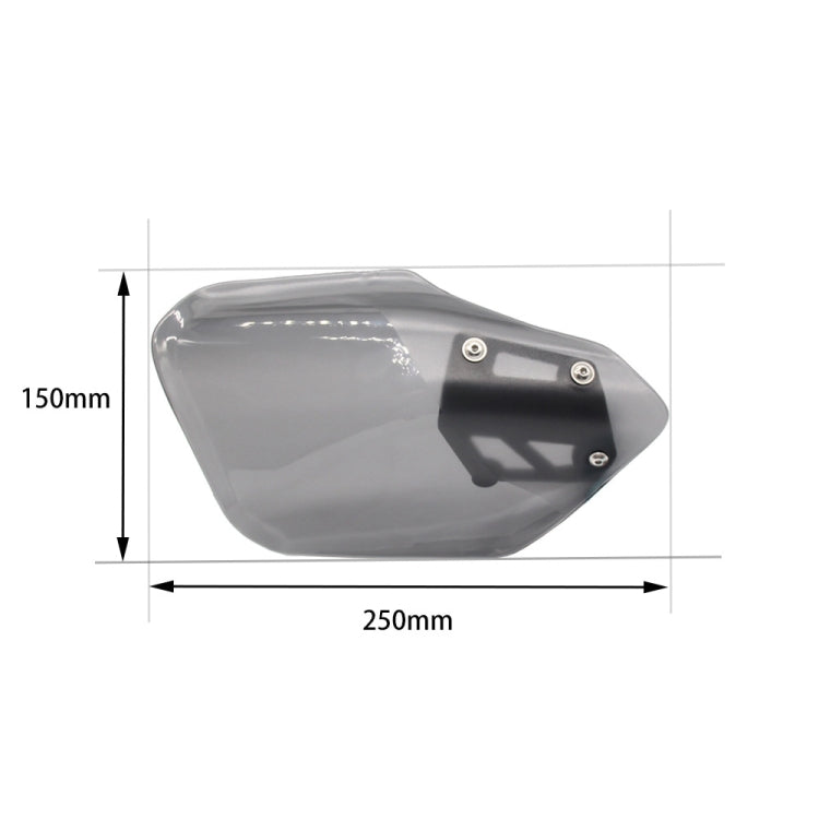 For BMW K 1600 B / K 1600 GT MO-HS005 Motorcycle Windshield Hand Guards Protectors(Transparent) - Ornamental Parts by PMC Jewellery | Online Shopping South Africa | PMC Jewellery | Buy Now Pay Later Mobicred