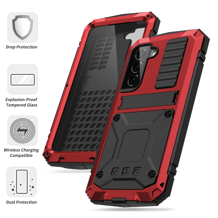 For Samsung Galaxy S23 5G R-JUST Life Waterproof Dustproof Shockproof Phone Case(Red) - Galaxy S23 5G Cases by R-JUST | Online Shopping South Africa | PMC Jewellery