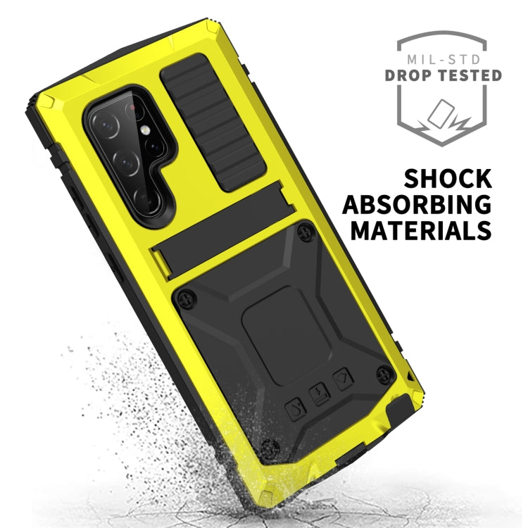 For Samsung Galaxy S23 Ultra 5G R-JUST Life Waterproof Dustproof Shockproof Phone Case(Yellow) - Galaxy S23 Ultra 5G Cases by R-JUST | Online Shopping South Africa | PMC Jewellery