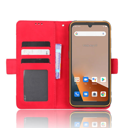 For Blackview BV5200 Skin Feel Calf Texture Card Slots Leather Phone Case(Red) - More Brand by PMC Jewellery | Online Shopping South Africa | PMC Jewellery | Buy Now Pay Later Mobicred