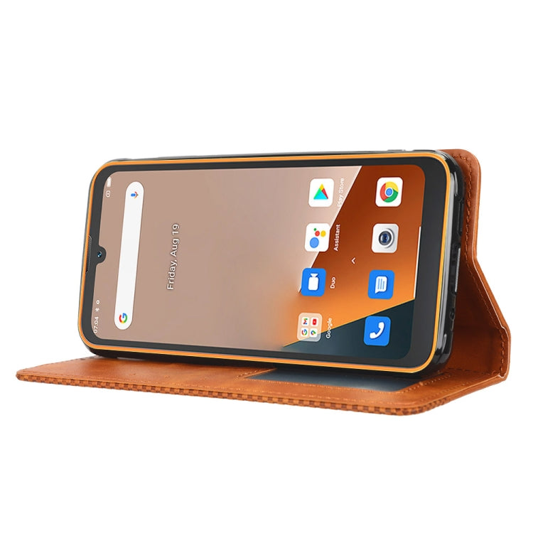 For Blackview BV5200 Magnetic Buckle Retro Texture Leather Phone Case(Brown) - More Brand by PMC Jewellery | Online Shopping South Africa | PMC Jewellery | Buy Now Pay Later Mobicred