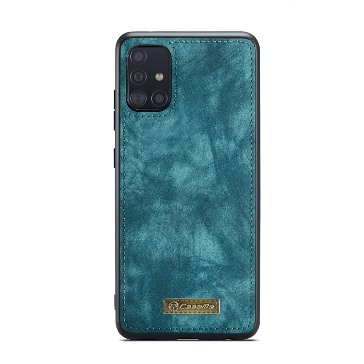 For Galaxy A71 4G CaseMe-008 Detachable Multifunctional Horizontal Flip Leather Case with Card Slot & Holder & Zipper Wallet & Photo Frame(Blue) - Galaxy Phone Cases by CaseMe | Online Shopping South Africa | PMC Jewellery | Buy Now Pay Later Mobicred