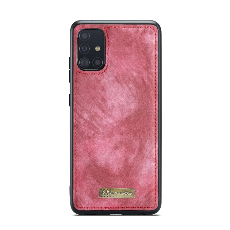 For Galaxy A71 4G CaseMe-008 Detachable Multifunctional Horizontal Flip Leather Case with Card Slot & Holder & Zipper Wallet & Photo Frame(Red) - Galaxy Phone Cases by CaseMe | Online Shopping South Africa | PMC Jewellery | Buy Now Pay Later Mobicred