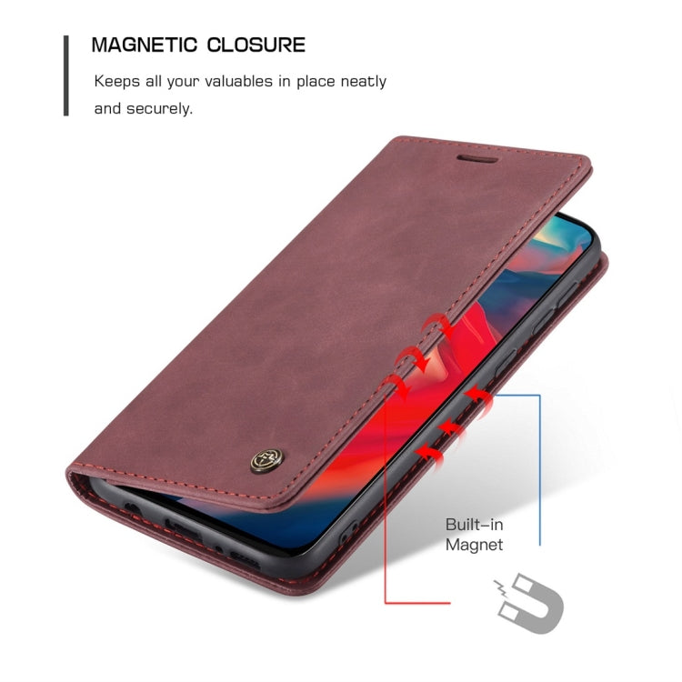 For Galaxy M31 CaseMe-013 Multifunctional Horizontal Flip Leather Case with Card Slot & Holder & Wallet(Wine Red) - Galaxy Phone Cases by CaseMe | Online Shopping South Africa | PMC Jewellery | Buy Now Pay Later Mobicred