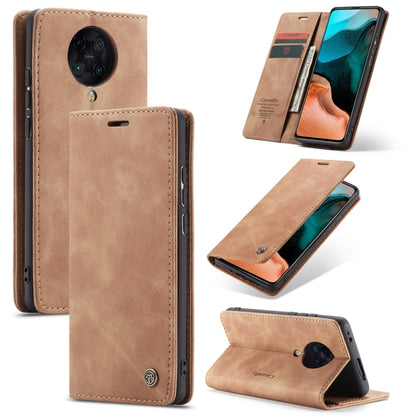 For Xiaomi Redmi K30 Pro CaseMe-013 Multifunctional Horizontal Flip Leather Case with Card Slot & Holder & Wallet(Brown) - Xiaomi Cases by CaseMe | Online Shopping South Africa | PMC Jewellery | Buy Now Pay Later Mobicred