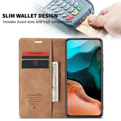 For Xiaomi Redmi K30 Pro CaseMe-013 Multifunctional Horizontal Flip Leather Case with Card Slot & Holder & Wallet(Brown) - Xiaomi Cases by CaseMe | Online Shopping South Africa | PMC Jewellery | Buy Now Pay Later Mobicred