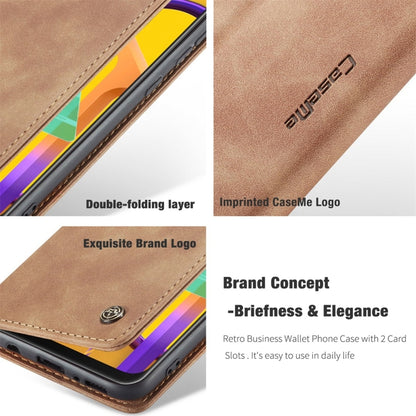 For Galaxy M30S / M21 CaseMe-013 Multifunctional Horizontal Flip Leather Case with Card Slot & Holder & Wallet(Brown) - Galaxy Phone Cases by CaseMe | Online Shopping South Africa | PMC Jewellery | Buy Now Pay Later Mobicred