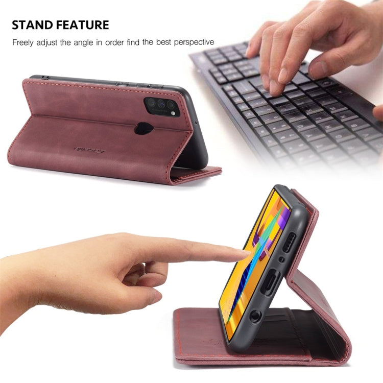 For Galaxy M30S / M21 CaseMe-013 Multifunctional Horizontal Flip Leather Case with Card Slot & Holder & Wallet(Wine Red) - Galaxy Phone Cases by CaseMe | Online Shopping South Africa | PMC Jewellery | Buy Now Pay Later Mobicred