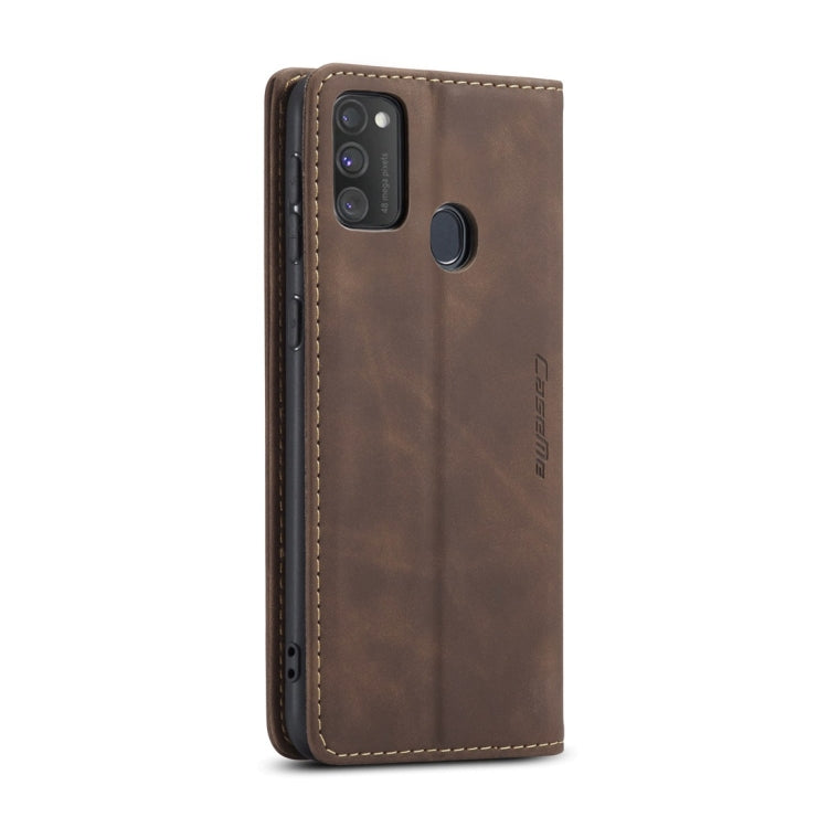 For Galaxy M30S / M21 CaseMe-013 Multifunctional Horizontal Flip Leather Case with Card Slot & Holder & Wallet(Coffee) - Galaxy Phone Cases by CaseMe | Online Shopping South Africa | PMC Jewellery