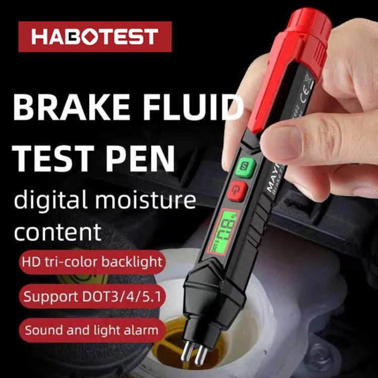 HABOTEST HT662 Car Motorcycle Brake Fluid Test Pen - Electronic Test by HABOTEST | Online Shopping South Africa | PMC Jewellery | Buy Now Pay Later Mobicred