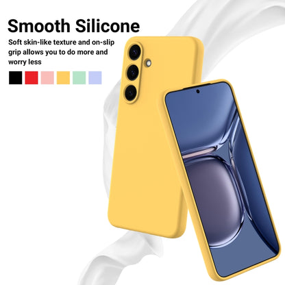 For Samsung Galaxy S25 5G Color Liquid Silicone Phone Case(Yellow) - Galaxy S25 5G Cases by PMC Jewellery | Online Shopping South Africa | PMC Jewellery | Buy Now Pay Later Mobicred